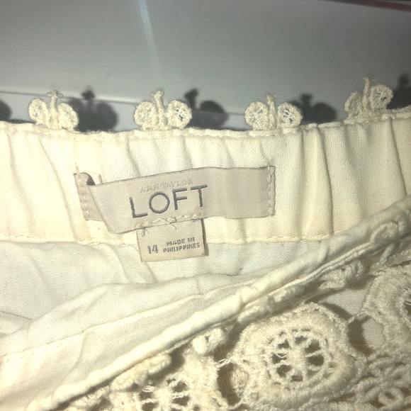 LOFT White/Cream Lace Skirt - Picture 5 of 6